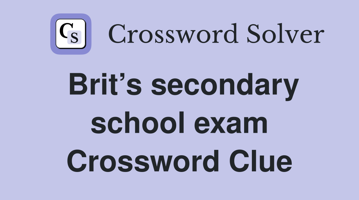 results for school exams or assignment crossword clue